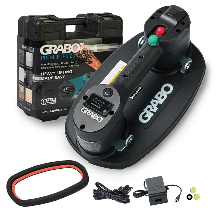 GRABO Pro Suction Gripster, Hardshell Case Kit, 375 lb