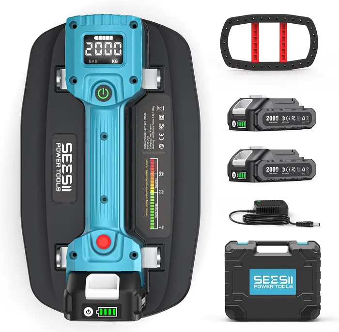 SEESII Electric Vacuum Gripper, 11.8-inch, 200 kg, 2x 2000 mAh