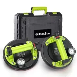 TaskStar 8in Heavy-Duty Vacuum Suction Cup Lifter, 450 load capacity