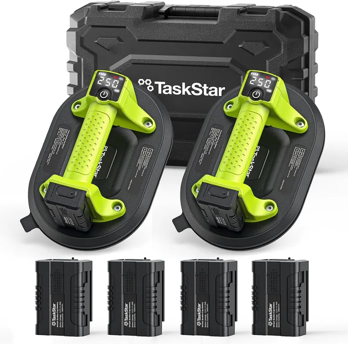 Taskstar Electric Tile Lifter, 25cm, 250 kg Vertical Load, LCD Display