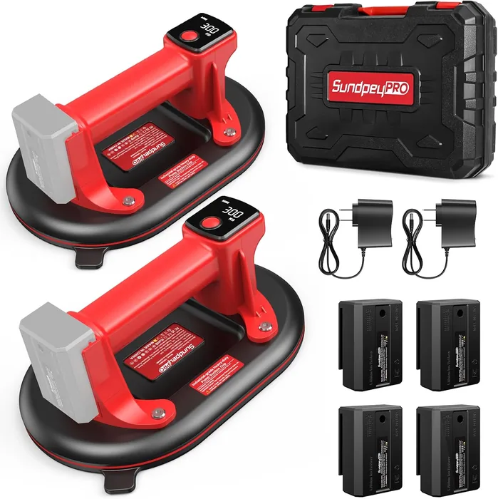 Set mit 2 Akku-Saughebern - 10-Zoll-Elektro-Vakuum-Saugheber Gripster
